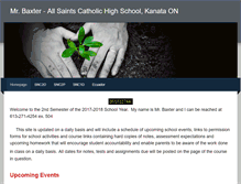 Tablet Screenshot of mrbaxterallsaints.com